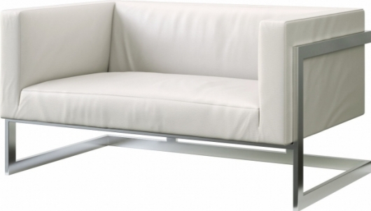 Диван Andrian White белого цвета в аренду