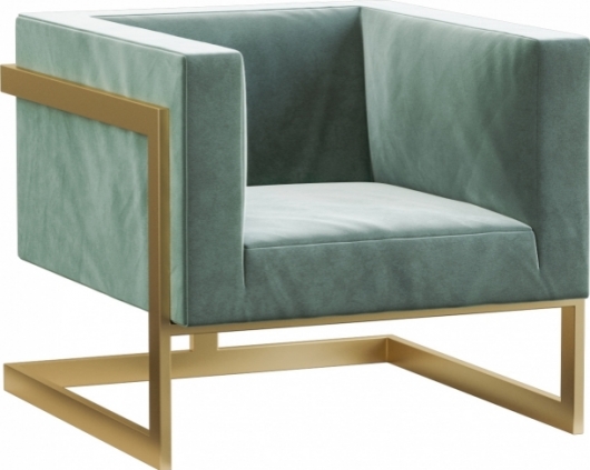 Кресло Andrian Bruno зеленого цвета в аренду