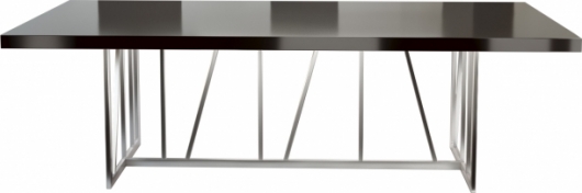 Стол Slash Black & Silver в аренду